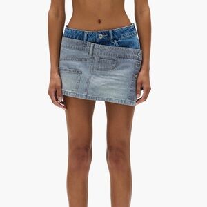 PURPLE Denim Skort Skirt